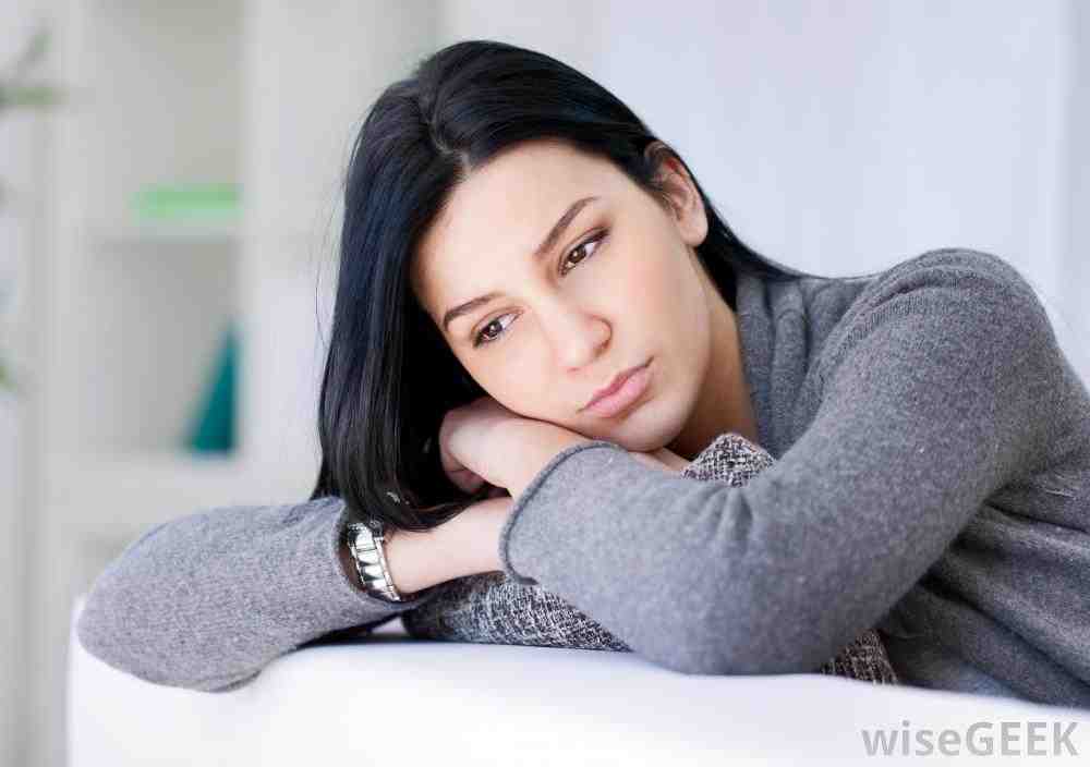 sad, dark, hair, woman